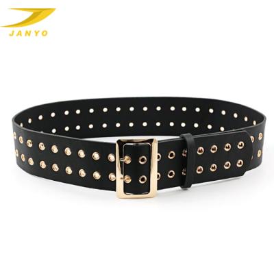 China Somooth fashionable luxury double-pin fashion decorative wide belt for woman for sale