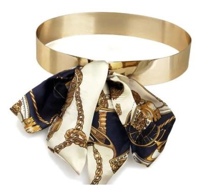 China Style Gold ALLOY Scarf Bel Metal Plate Waist Belt for sale