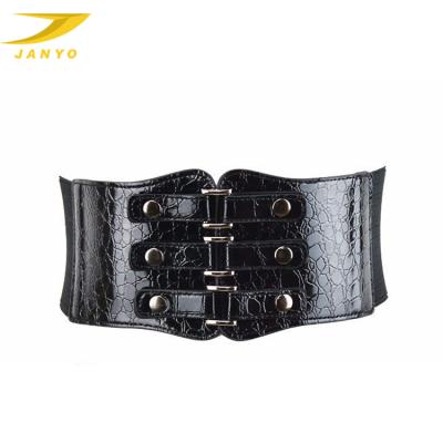 China European fashion fashion elastic wide leather belt for sale