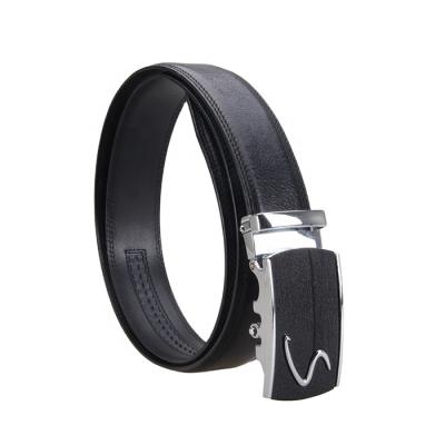 China Fashionable Body Lattice Pants Belt Harness For Man Full Grain Men's Automatic Buckle Leather Belt For Men for sale