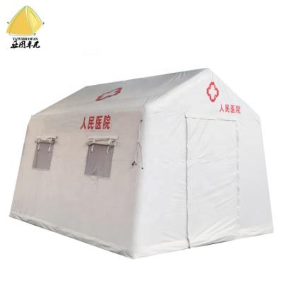 China Tube Type Tent Stake First Aid Inflatable Tent Inflatable Shelter With Latest Structure No Rain Snow Accumulation for sale