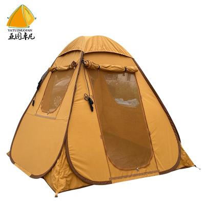 China Camouflage Game Pop Camping Tent 3-4 Person Outdoor Waterproof Canvas Tent / Field Tent for sale