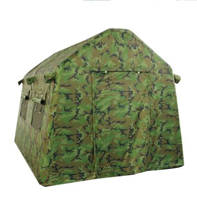 China Disaster Strong Quick Waterproof Inflatable Canvas Military Setup Tent for sale