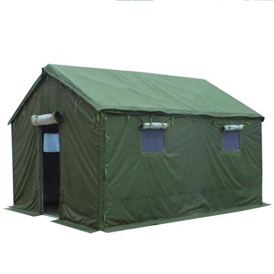 China Army Green Military Pole Steel Housing Mess Tent Canvas Tactical Military Wall Tent Insulated Waterproof Military Tents for sale