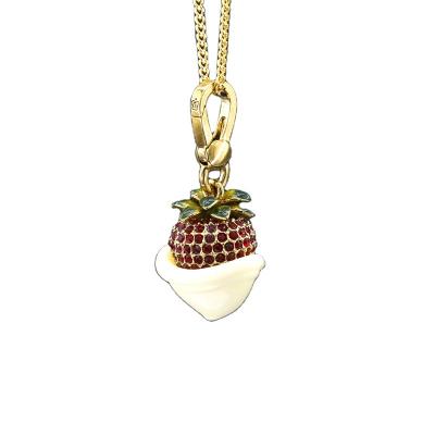 China BOHEMIA Wholesale Customized Good Quality All Kinds Of Hot Sale Strawberry Chocolate Pendant For Women Men Birthday Gift for sale