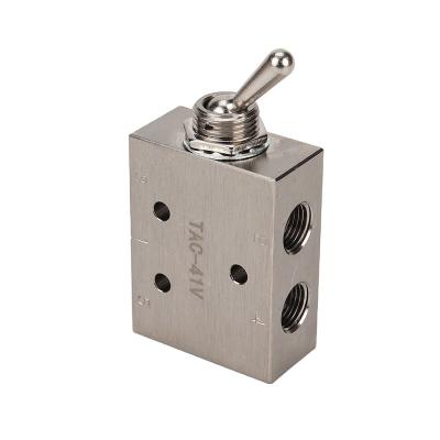 China Construction Material Stores TAC Series Direct Acting Type Pneumatic Button Air Manual Valve Button Switch Pneumatic Valve for sale