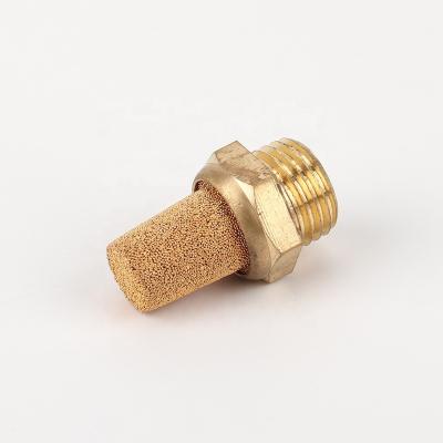 China Other Fit Component Pneumatic Brass Muffler OD 4mm 6mm 8mm Quick Fit Oil Filter Muffler Air Muffler 10mm for sale