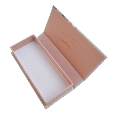 China Recycled materials wholesale boutique decoration pink design magnetic eye wick box packaging for sale