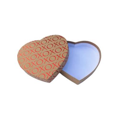 China Recycled Materials Wholesale Customized Heart Shaped Valentine's Day Chocolates Wrapping Paper Box Gift for sale