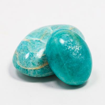 China Wholesale High Quality Natural Crystal Healing Massage Stones Amazonite Palm Stone from Europe for sale