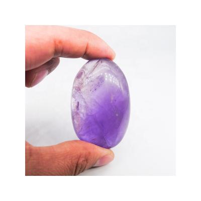 China Wholesale Home Decoration People Open Healing Natural Meditation Crystal Ametrine Palm Stone Stone Crystals for sale