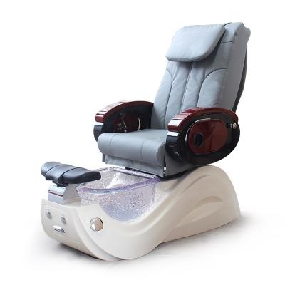 China Slaon Modern Popular Luxury Nail Beauty Whirlpool Foot Spa Manicure Electric Extended Chair With Basin for sale