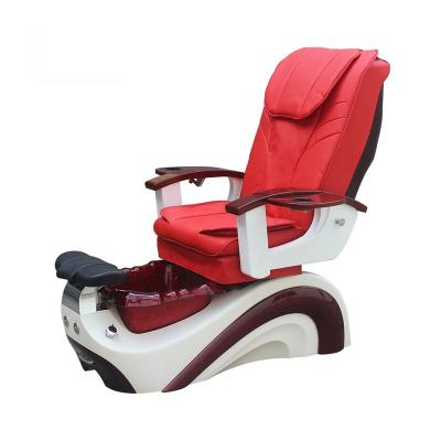 China Modern Luxury Pedicure Chair Pipingpedicure Chair White Turquoisespa Chair Pedicure One2021Wood Top Ottoman Spa Chair for sale