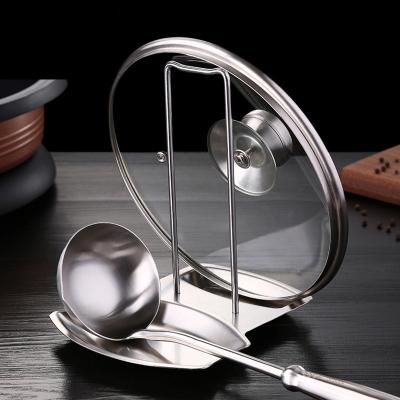 China 304 Stainless Steel Spoon Rest Jar Lid Holder Stand Kitchen Tool Viable Organizer Storage for sale