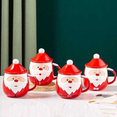 China Stocked 2021 New Hot Sales Christmas Ceramic Mugs, Coffee Mug, Christmas Mugs for sale