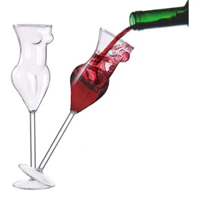 China Amazon New Classic/Postmodern Female Body Goblet Woman Body Shape Wine Glass for sale