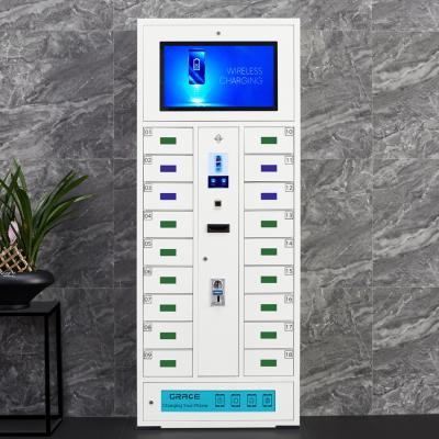 China Mobile Phone WLAN Locker 18 Door Charging Station With Credit Card Payment for sale