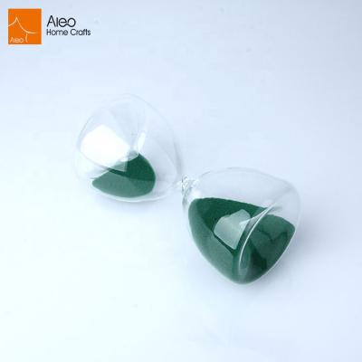 China Fashion/customized condition green promotion gifts leaf mini clear 3 minute hourglass for home 1 hour sand glass timer for sale for sale