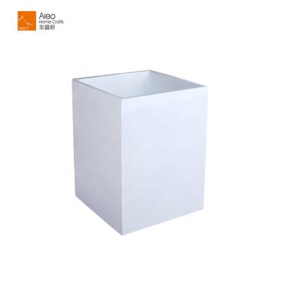 China Viable Recycle Dust Bin Home/Hotel Bathroom Waste Bin Resin Trash Can Indoor Not Easy Fall Down for sale