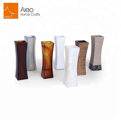 China China Promotional Hotel Design Articles Resin Classic Decorative Modern Tall Vase for sale