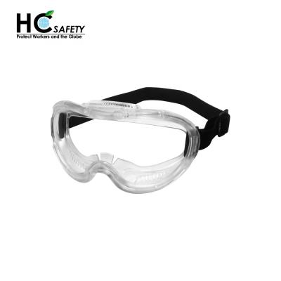 China CE EN 166 Anti Fog Wide Lens A01 Ho Cheng Disposable Lab Safety Goggles Manufacturer for sale