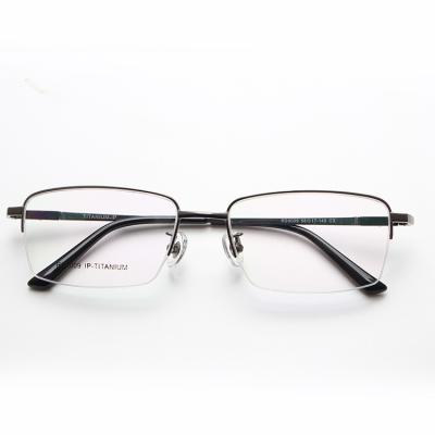 China Wholesale Modern Ultra Light Memory Monocle Metal Square Titanium Eyeglasses Glasses Frames Man Woman for sale