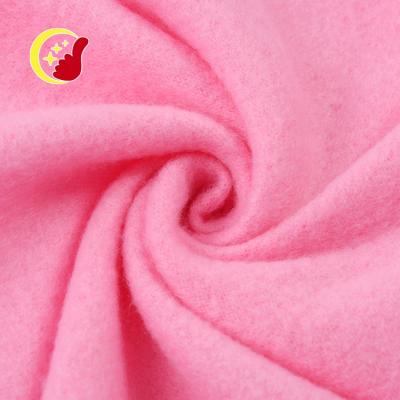 China Design 2 anti-static polyester fashion 100% brush fleece fabric fdy side rolls for pajamas for sale