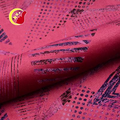 China Others ready to ship cheap price to design custom stamping printed soft knit gold foil velvet fabric for dress for sale