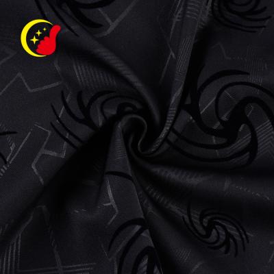 China Good Price Customized Color Geometric Soft Eco - Friendly Twill Anti - Static Flocking Lady Cloth Fabric Dress for sale