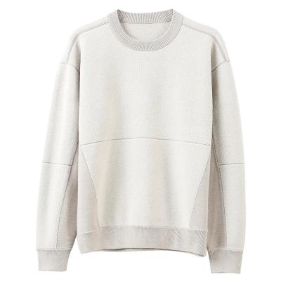 China 2020 men's anti-pilling spring and autumn lambswool fleece sweater men's round neck loose top coat for sale