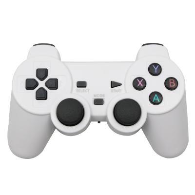 China With Dual Buttons Wholesale White Shock Handbreak 2021 Snowflakes Game Wireless Controller For Ps 3 Gamepad for sale