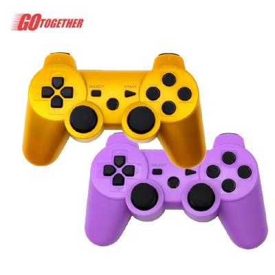 China VIBRATION MOTOR SNOW YELLOW Buttons Game Wireless Controller For Gamepad Ps3 Wireless Controller ps3 Joysticks for sale