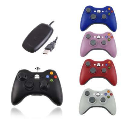 China Gaming Games Black 2.4G Wireless Gamepad Joypad Controller Joystick With Pc Remote Receiver For Microsoft For Xbox 360 Console for sale