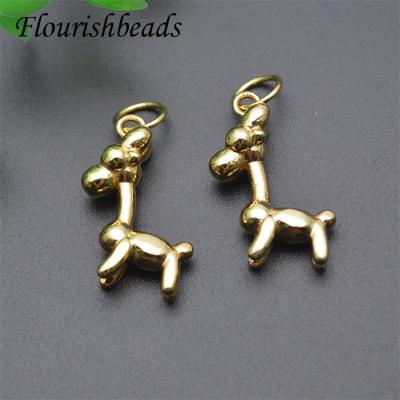 China Color Can Remain For Long Time Fashion Design Gold Plated Giraffe Charm Animal for sale