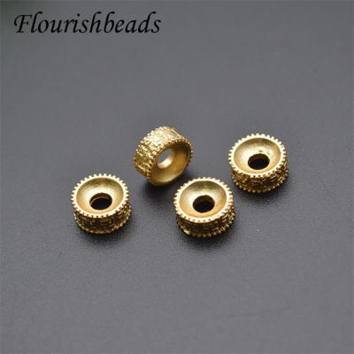 China Color can remain long time jewelry accessories gold plated round spacer beads for sale