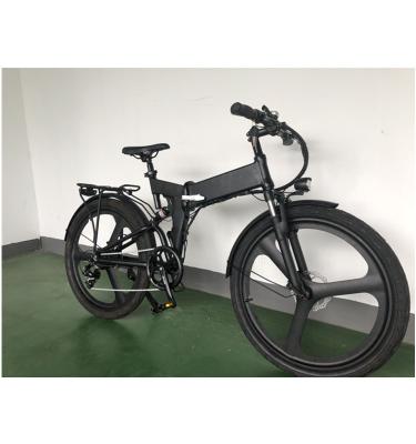 China Aluminum Alloy Folding Battery Electric Bike 250w Yellow Big Folding Electric Bike Powerful for sale