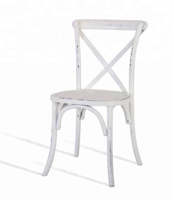 China Strong Resin Plastic Resin Cross Back Chiavari Chair Modern Hotel Stackable Furniture Commercial Furniture for sale