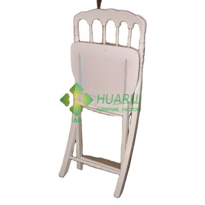 China Traditional Specific Use Dining White Folding Chair Napoleon Chairs for sale