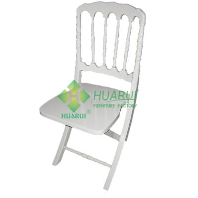 China Napoleon Banquet Folding Chair Hotel Furniture Events Wedding Party Wooden Traditional Multifunctional Resin Wooden Chairs Modern Solid Wood for sale