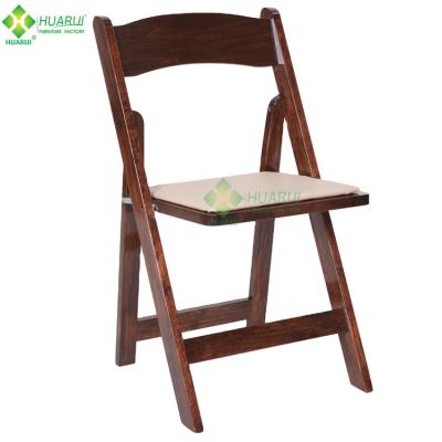 China Traditional Folding Chair, Beach Folding Table And Stackable Silver Wood Back Chair Wedding Hotel High Furniture Dining Modern Solid Wood for sale