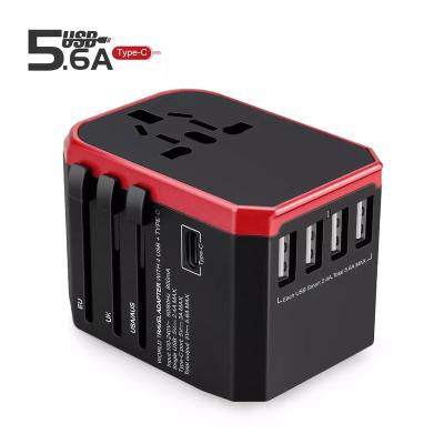 China 2A Type-C Fast Charging Support 2000W Fast Durable High Output Power Universal Travel Charger Adapter Kit for sale