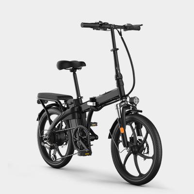 China Carbon steel electric bike 500w 36v battery small foldable with rear seat electric bike foldable for sale