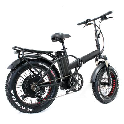 China Hot Sale 48V 500W-1000W Luxury Fat Tire Electric Fat Tire Electric Bike Fast Foldable Snow 20