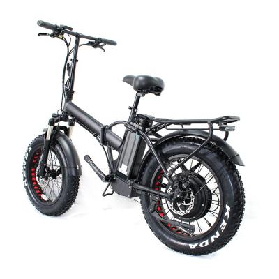 China Aluminum Alloy 48V 1000W 750W Motor Lithium Battery Tire Fat Tire Long Range Folding Foldable Ebike Snow Foldable Electric Ebike e Bike for sale