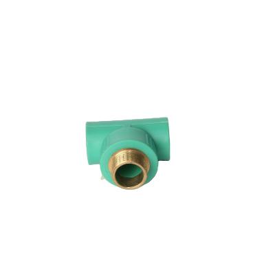 China Plastic Ppr Pipe Fitting Tee Double Female Connector Reducing Tee Male for sale