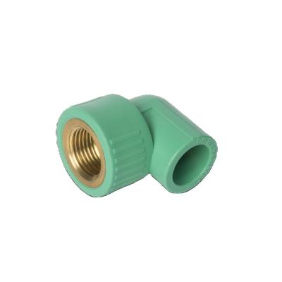 China PPR Plastic Pipe Fittings 90 Degree Female Thread Elbows for sale