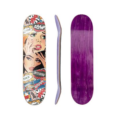 China Adult Tuck Brand New Series Canadian Maple 8.25 Inch Skateboard Deck For Pro Skaters for sale