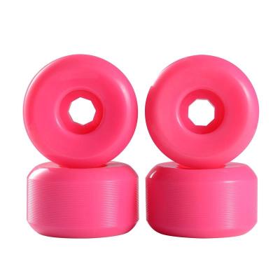 China OEM 100A Durable PU 52mm Free Custom Empty Skateboard Wheels For Skateboard for sale