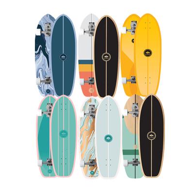 China Hot Selling High Quality Adult Surfskate 7 Ply 100% Canadian Maple Free Shipping Professional Surfskate Decks for sale