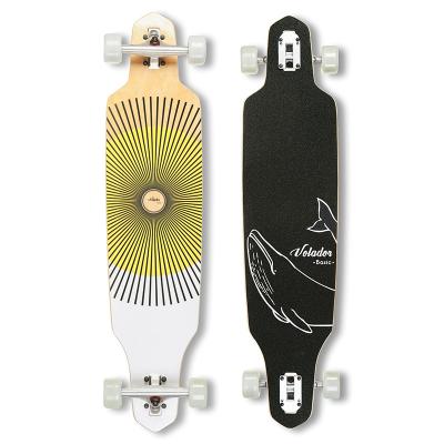 China Freeride& cruiser china supplier 40 x 9.3 inch maple canadian deck longboard cruiser skate complete board for sale